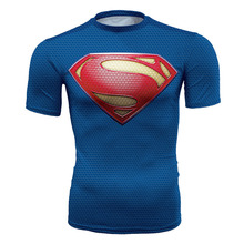 2016 new men t shirt Fashion Summer Superman 3d Printed vetement homme o-neck Casual t-shirt Free shipping