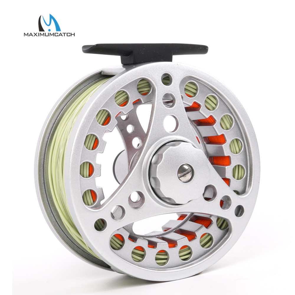 Maximumcatch Fly Fishing Reel and Line Combo 5/6wt 7/8wt Large Arbor Die-casting Aluminum Fly Reel Combo
