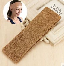 Free Shipping Candy color towel hair bandsUnisex Stretch Headband Gym Yoga Cotton Exercise Sports Sweat women