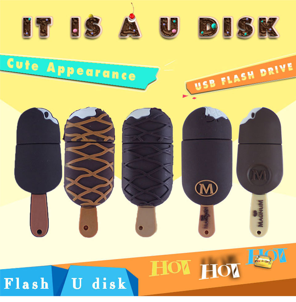 usb flash drive Ice Cream pen drive cartoon hot sale usb stick cute mini pendrive 2G
