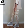 HZIJUE BUYER SHOW army Pants Casual Skinny Zipper botton Sweatpants Solid Hip Hop high street Trousers