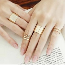 wholesale women 3Pcs/Set Fashion Trendy Top Of Finger Over The Midi Tip Finger Above The Knuckle Open Ring Fashion Jewelry R0001
