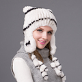 100 Real Rex rabbit hat lovely hats woman 2016 New winter women cap female warm cap