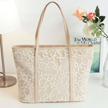 Ladybro Women Genuine Leather Handbags Mkbags Women 2015 Lace Applique Messenger Bag Made of PU Leather
