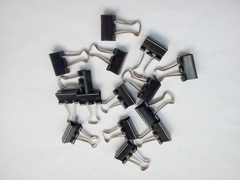 20pcs 15mm Black large metal binder clips Paper Clip Office Supplies For Notes Letter Paper Books Office School  Paper