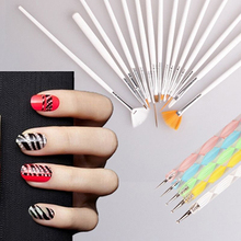2015 20Pcs Nail Art Salon Design Set Dotting Painting Drawing Polish Brushes Pen Tools 52Y6