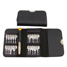 LS4G 1set Free Shipping High Quality 25 in 1 Precision Screwdriver Wallet Set Repair Tools for Electronics PC