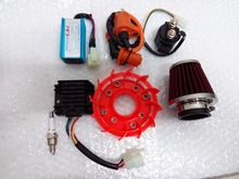 139QMB 152 qmi 157 QMJ high-performance COOL FAN + 4 big appliances + spark plug + 38 mm FILTER ELEMENT GY6 50, 150 cc