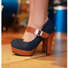 Sapato Feminino 2015 Hot Sale New Shoes Woman High Heels Platform pumps ankle lacing thin belt