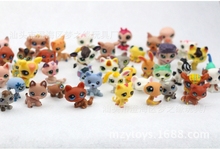 lps toy Anime pet shop pokemon Cute Cat Dog Elephant Lizard Animals pokemon kids toy 4