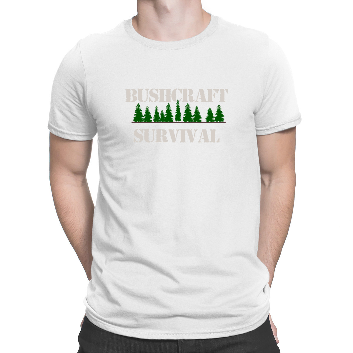 FABTEE maglietta da uomo Bushcraft Outdoor Survival Adventure taglie fino a 3XL 