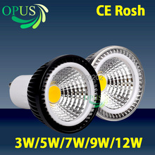 1PCS LOT GU10 3W 5W 7W 9W 12W LED Bulbs Tubes Dimmable COB Light led lampada