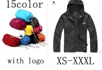 fashion brand with logo 2015 new men and women Quick-Drying coat...