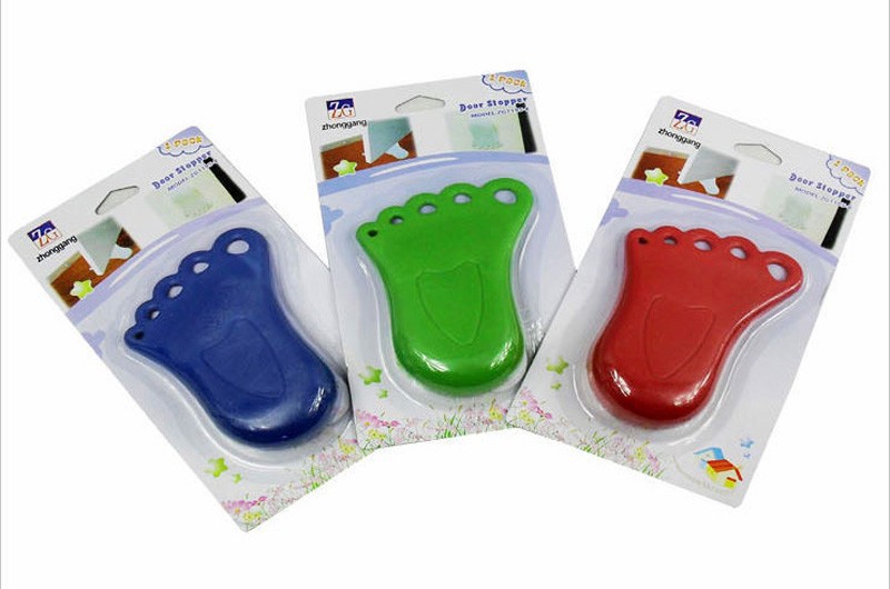New Style Home Decor Child Baby kid Practical Foot Shape Finger Safety Door Stopper Protector Baby safety Door Jammer protection