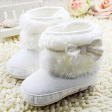Baby Girls Winter Snow Boots NWT Infant Solid Bowknot Shoes Prewalker 0 18 Months Baby LD