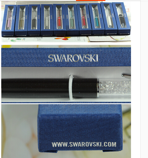 Swarovski crystal pen Swarovski Ballpoint pen lady student lovely crystals stellar Pen with GIFT pen box