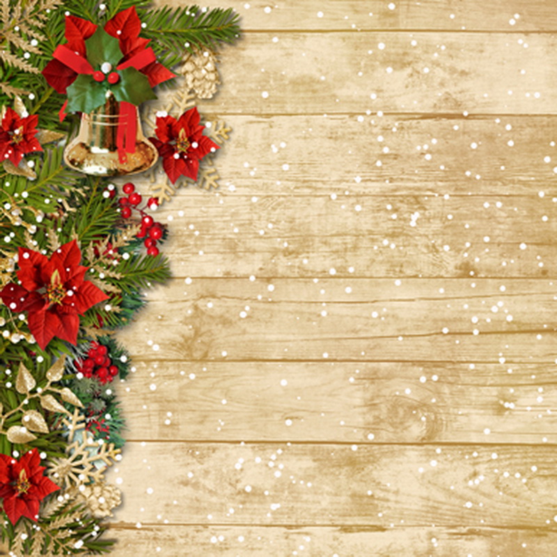 Fashion Christmas Backdrops Photography Vinyl Wooden Floor ...