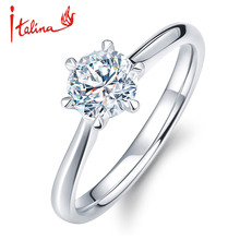 GH620 Italina brand Classic design 1carat 6mm simulated diamond wedding rings for women,18K Gold Plated, Mix $10 Free shipping