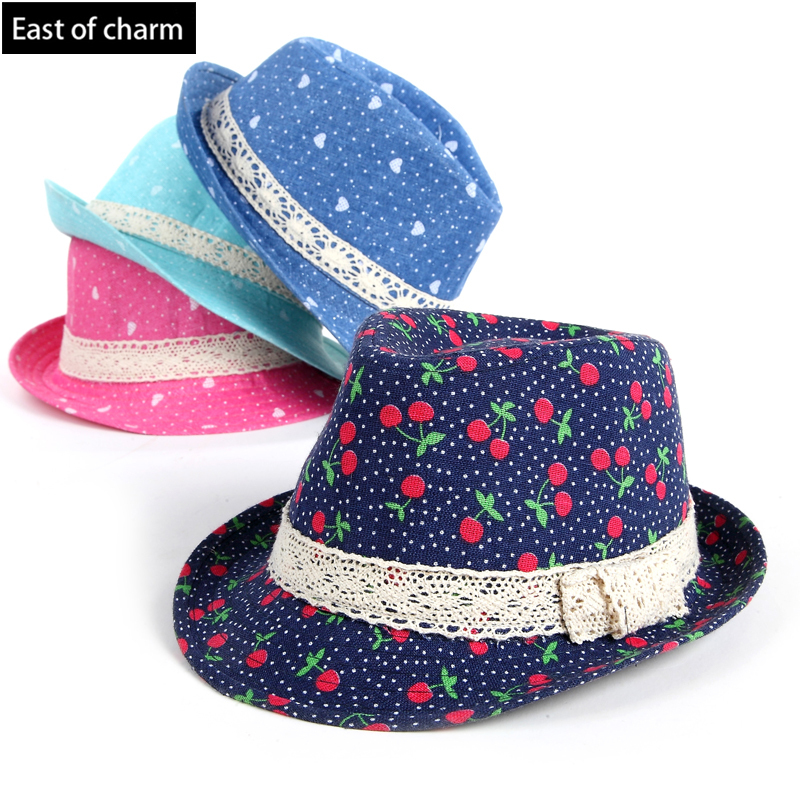 Cool!!Flax Solid Color Lace Jazz Hat Baby Cap For ...