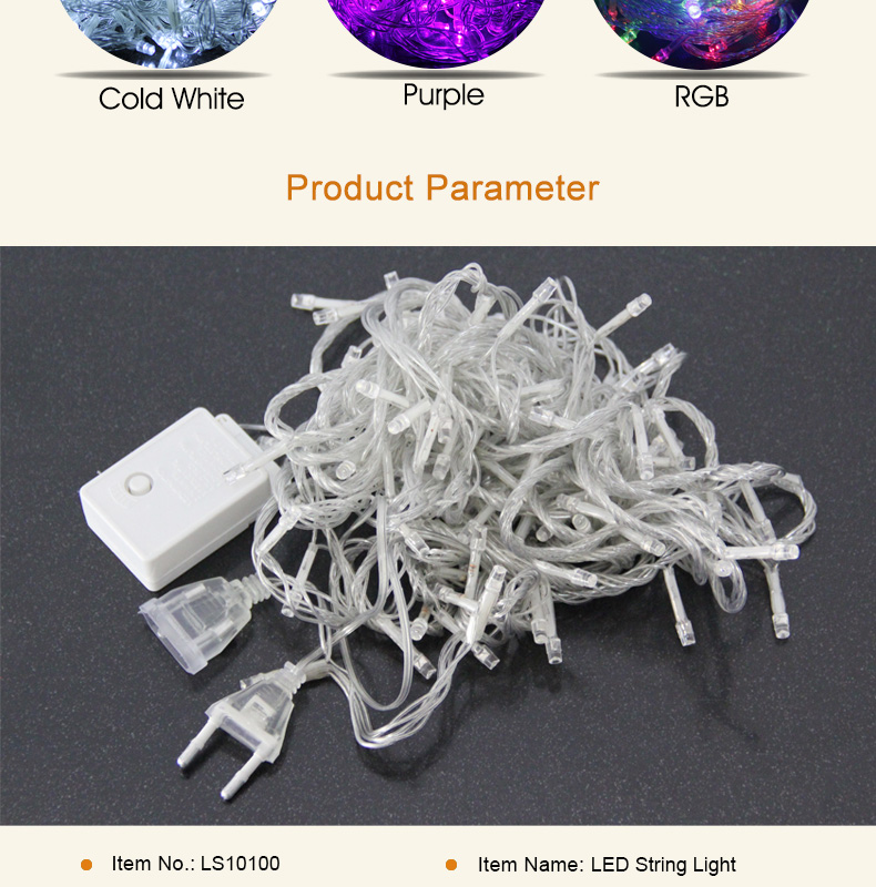 Goodland 10M LED String Lights 110V 220V Christmas Light String Outdoor Fairy Lights Waterproof ...