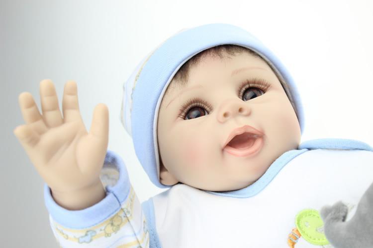 Realistic 22 Inch Reborn Baby Dolls Soft Silicone Reborn Babies Toys Real Life Newborn Baby Dolls Gift for child birthday