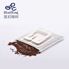 Free shopping Imported organic blue amber follicular hangers type ground pure black coffee powder bag