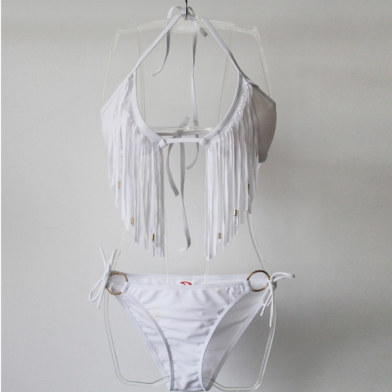 2017 Women Swimsuit Cover Ups Sexy Two Pieces Bikini Set Bathing Suit for girls MOnokini Beach Cover Up White Bikinis Women