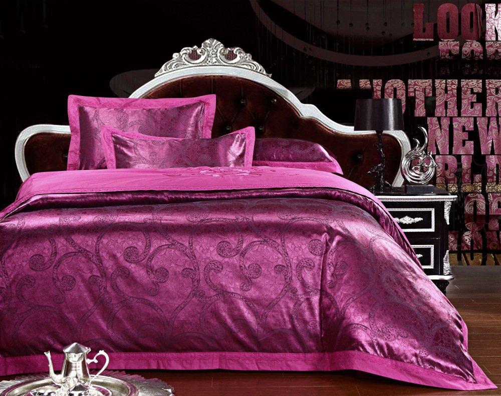 Donker paars dekbed sets koningin koop goedkope donker paars ...