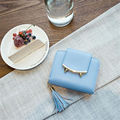 2016 Fashion Women Wallets PU Leather Tassel Female Wallet Ladies Bronzing Cat ears Clutches New Brand