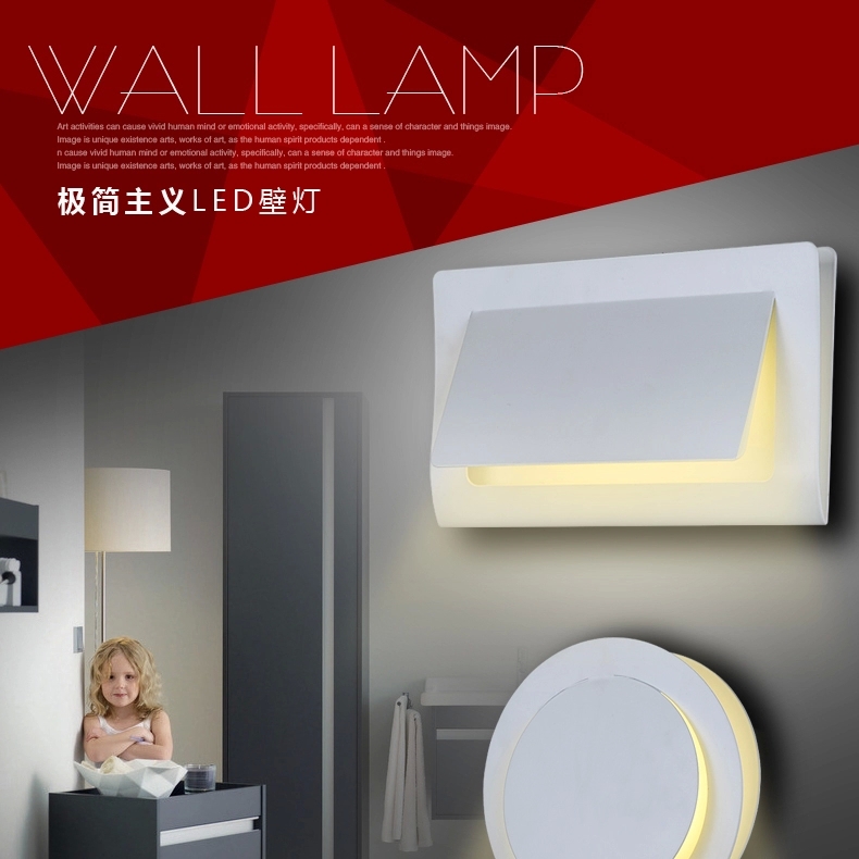 Фотография Iron led wall lamp bed-lighting aisle lights living room background wall lamps 5007