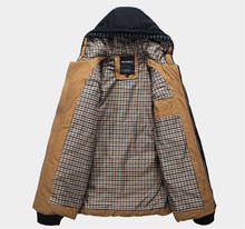 2014 Fashion Winter Jacket Men Thermal Cotton padded Overcoat Casual Men s Hooded Winter Coat Men
