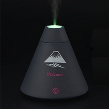 2016 Hot Sale ! Super Volcano Shape Air Humidifier Desktop USB Oil Essential Aroma Diffuser with Multi Colors Night Light