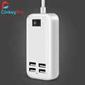 CinkeyPro USB Charger 4 Ports Mobile Phone Adapter 15W 3A EU Plug Wall Dock For iPhone