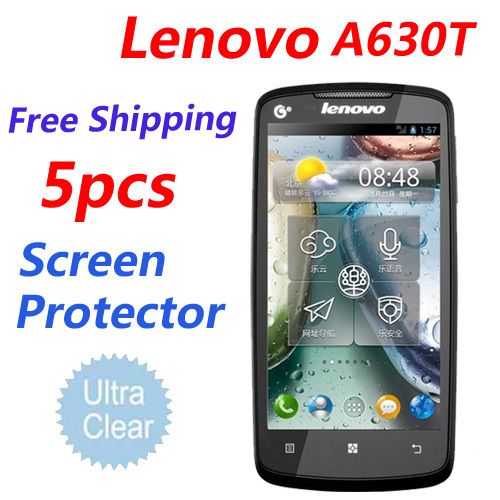5 pcs Free Shipping 3G Smartphone lenovo a630 Screen Protector Ultra Clear LCD Protective Film lenovo