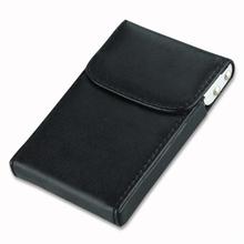 Xmas Pocket Leather Business Credit Card Holder Case Black EG0119