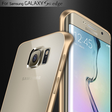 S6 S6 Edge Metal Aluminum Clear Acrylic Back Case For Samsung Galaxy S6 S6 Edge G925
