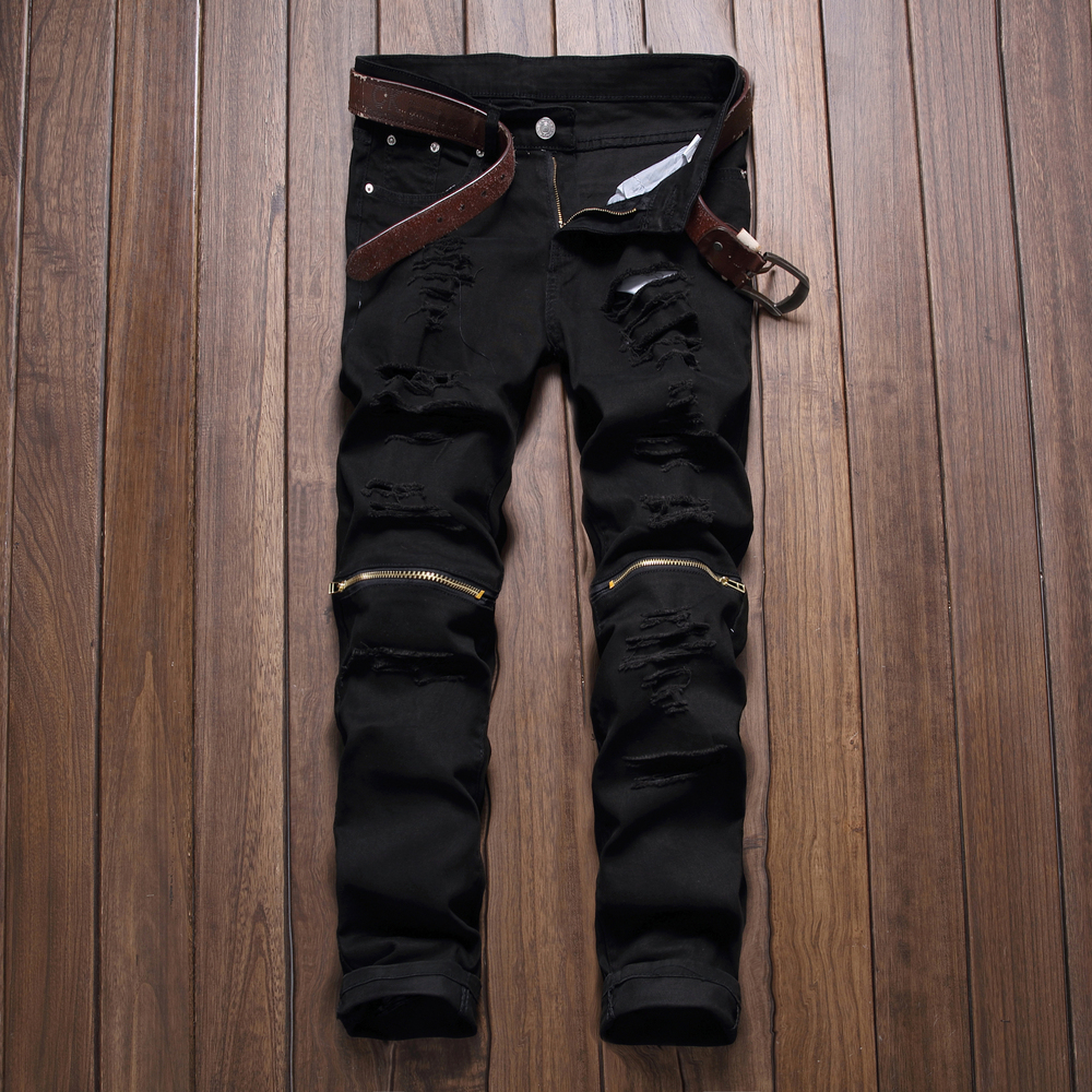 designer jeans with zippers