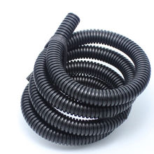 50 Length 18MM Width Split Loom Wire Flexible Tubing Conduit Hose Black