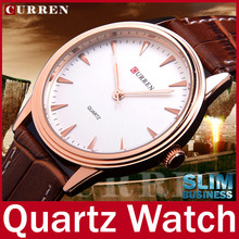 2014 New Fashion Brand Curren Genuine Leather Strap Watch Men Quartz  Watch For Man Dress Watch Casual Wristwatch Waterproof