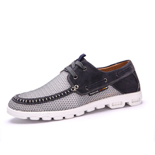2015 new men s Fashion breathable mesh shoes Casual sneakers Suede leather beach sandals mf 3606