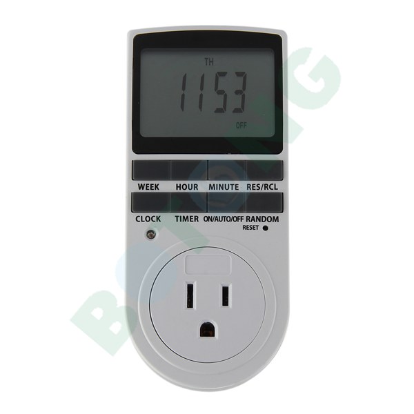 Us Plug Digital Lcd Display Programmable Timer Switch 24h 7 Day 15a 110v Lcd Display Timer