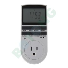 Us Plug Digital Lcd Display Programmable Timer Switch 24h 7 Day 15a 110v Lcd Display Timer