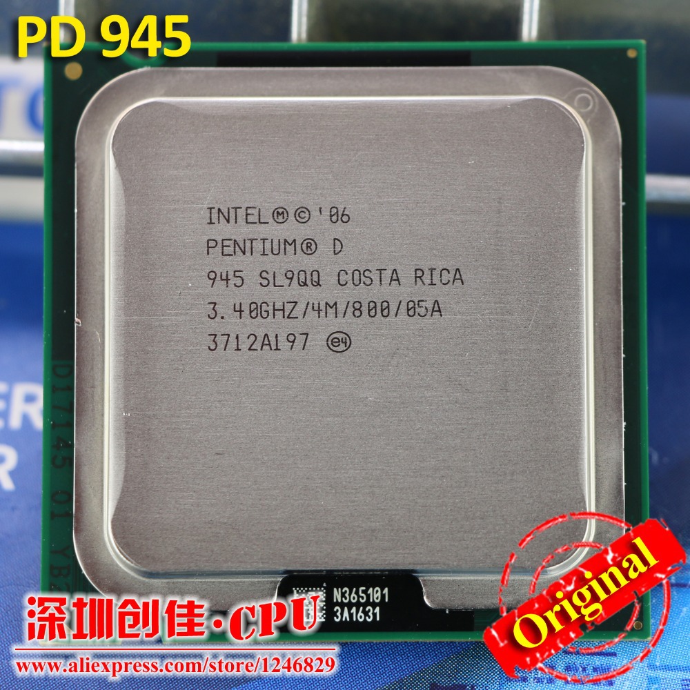 Pd 945  CPU Intel Pentium D 945 4 M  3.40  800  LGA 775 P D 950 CPU Scratter 
