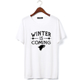 Game of Thrones Direwolf T shirt House Stark Winterfell Cotton T shirt men Winter is coming