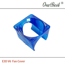 2Pcs/lot E3D V6 fan cover 3D printer DIY injection molding cooling POM plastic blue fan cover use for 3010 fan Free shipping