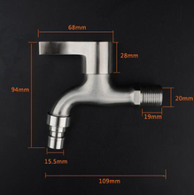 1pcs/lot stailless steel Garden Bibcock washing machine faucet outdoor faucet for Garden,free shipping