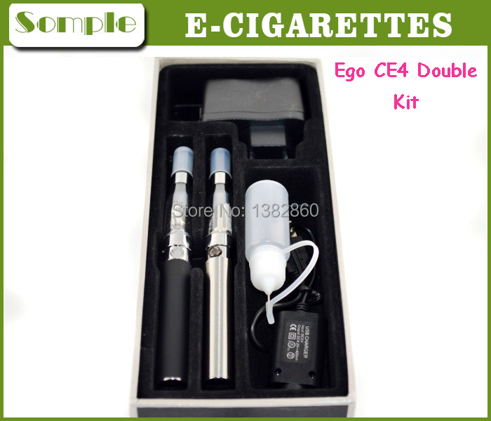 EGO CE4 Atomizer Electronic Cigarette 650mah 900mah 1100mah eGo Double E cigarette kits in Gift Box