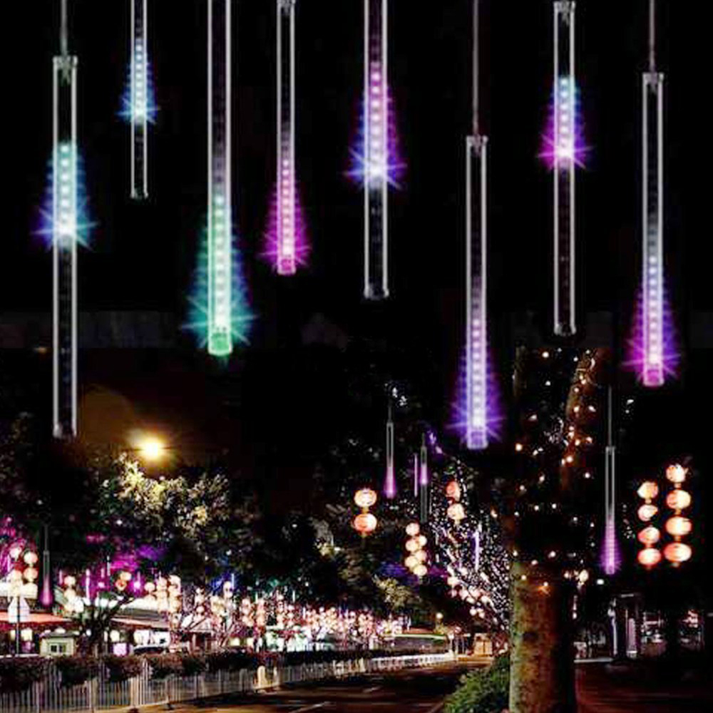 Ingrosso di alta qualità led snowfall meteor rain da grossisti led ... Decorazione Romantico Giardino