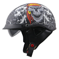 Top quality Harley Helmet DD ring buckle with sunglasses inserted motorbike helmet DOT Approved removable and