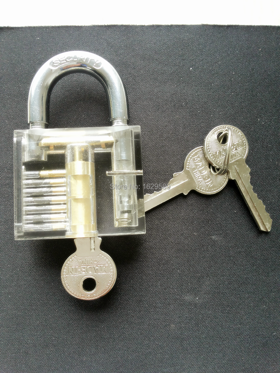 transparent padlock as arts and crafts appreciate or training tool for locksmith New brand Exclusive 